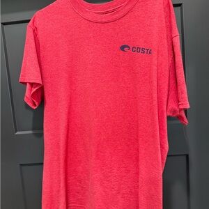 Costa Men's Vibrant Red Short Sleeve Tee